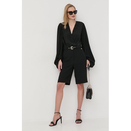 Marciano Guess szorty damskie kolor czarny gładkie high waist Marciano Guess 38 ANSWEAR.com