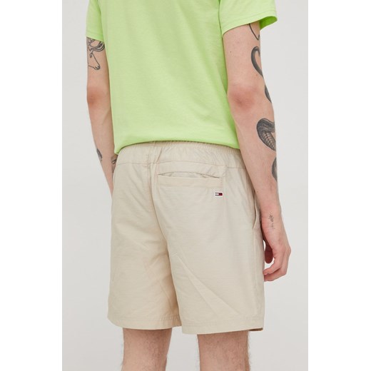 Tommy Jeans szorty męskie kolor beżowy Tommy Jeans XXL ANSWEAR.com