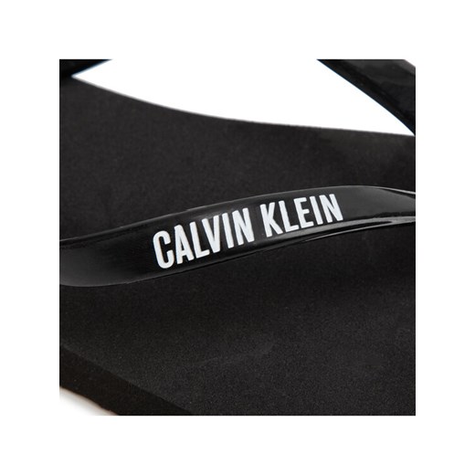 Calvin Klein Swimwear Japonki FF Sandals KW0KW01032 Czarny 35_36 okazyjna cena MODIVO