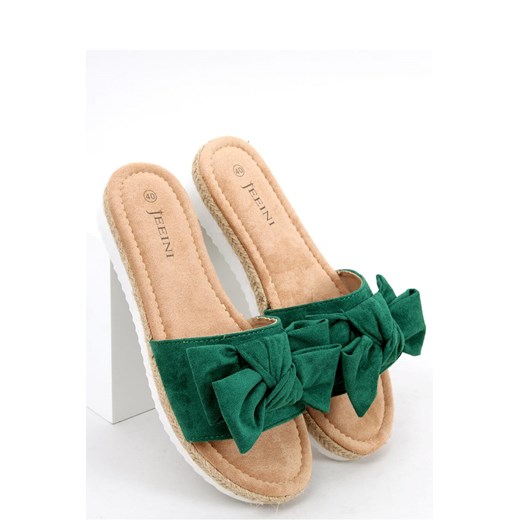 Klapki espadryle z kokardą VIOLA GREEN Inello 38 ajstyle.pl