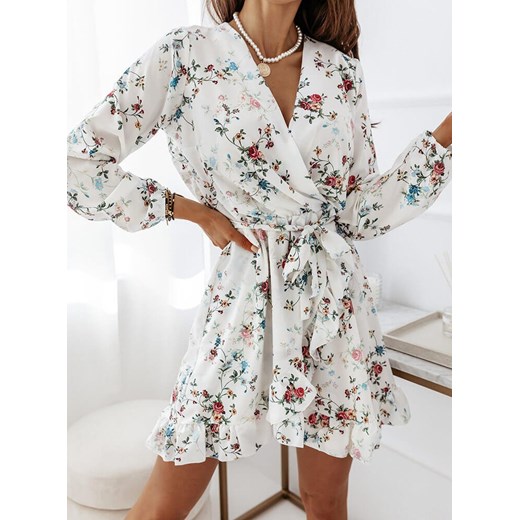 SUKIENKA Z PRZEKŁADANYM DEKOLTEM DORDE - D22C1 - d22c1 Pakuten S/M promocyjna cena pakuten.pl