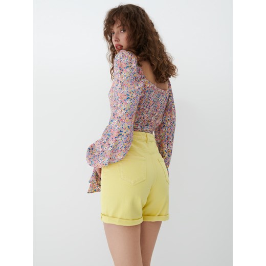 Mohito - Jeansowe szorty Eco Aware - Żółty Mohito 34 Mohito
