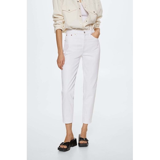 Mango jeansy Mom80 damskie high waist Mango 34 ANSWEAR.com