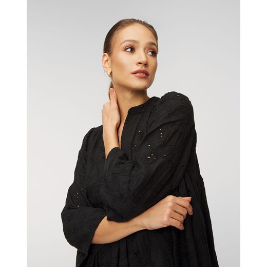 Sukienka Devotion mini bawełniana na spacer oversize z długim rękawem 