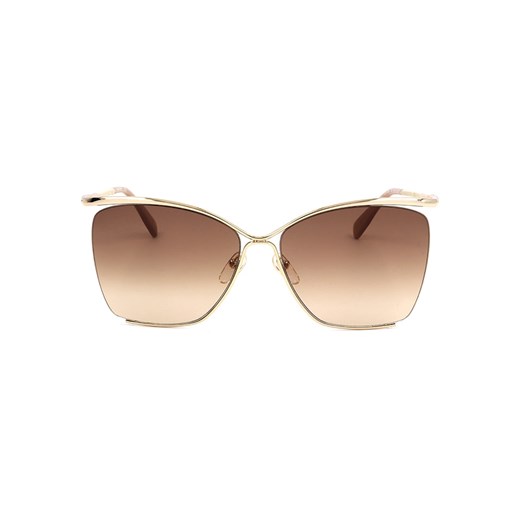 Damskie okulary przeciwsłoneczne w kolorze złoto-brązowym Longchamp onesize okazja Limango Polska