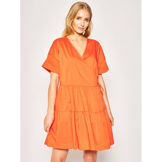 TWINSET Sukienka letnia 201LM2ASS Pomarańczowy Loose Fit Twinset XS okazyjna cena MODIVO