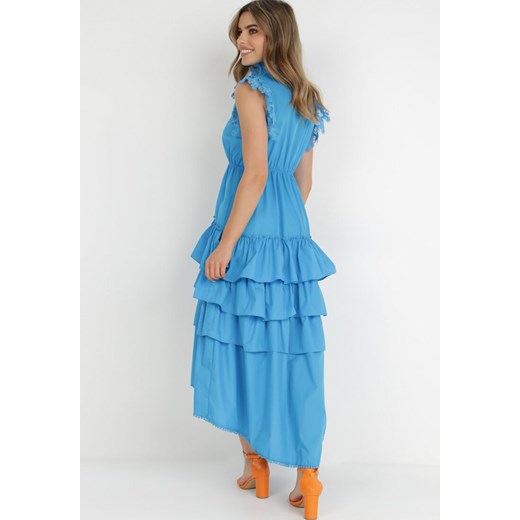 Niebieska Sukienka Tryphiopis M Born2be Odzież