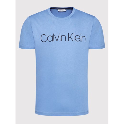 Calvin Klein T-Shirt Front Logo K10K103078 Niebieski Regular Fit Calvin Klein XL wyprzedaż MODIVO