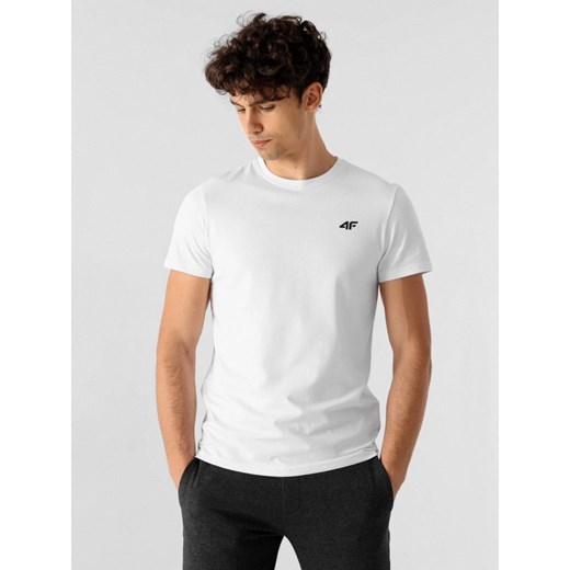 Męska Koszulka 4F Sportowa T-SHIRT Bawełniany Biały 3XL darcet
