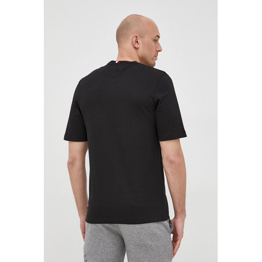 Tommy Hilfiger t-shirt bawełniany ICON kolor czarny z aplikacją Tommy Hilfiger S okazja ANSWEAR.com