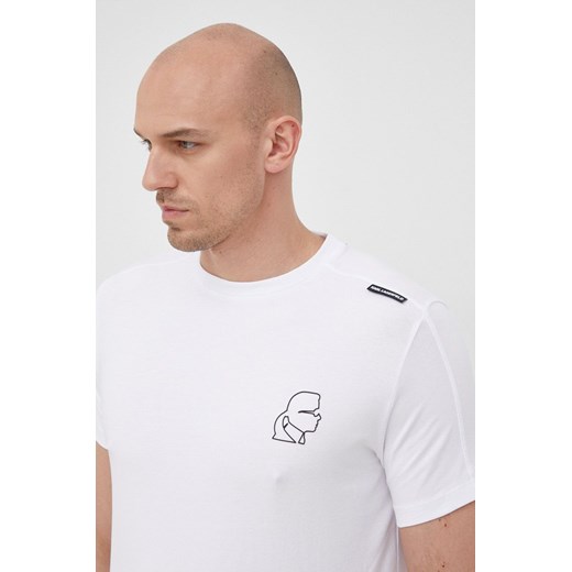 Karl Lagerfeld t-shirt męski kolor biały z nadrukiem Karl Lagerfeld L ANSWEAR.com