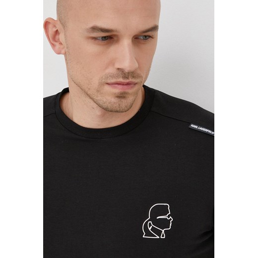 Karl Lagerfeld t-shirt męski kolor czarny z nadrukiem Karl Lagerfeld M ANSWEAR.com