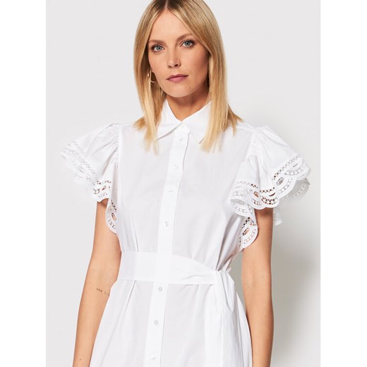 TWINSET Sukienka koszulowa 221TT2130 Biały Straight Fit Twinset 46 MODIVO