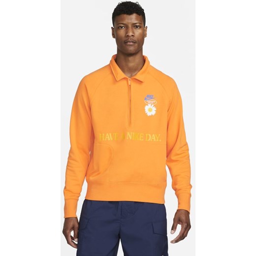 Męska bluza z długim rękawem Nike Sportswear - Pomarańczowy Nike XL Nike poland