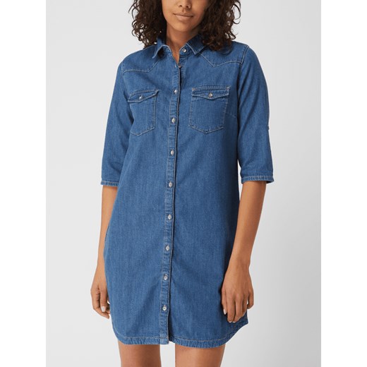 Sukienka Mavi Jeans niebieska casual rozkloszowana na uczelnię