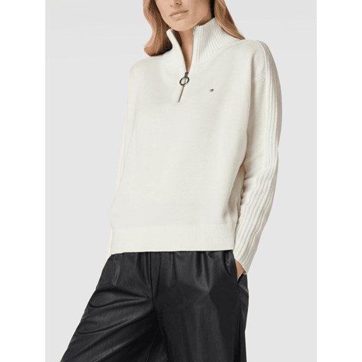 Bluza z kołnierzem z detalem z logo Tommy Hilfiger M Peek&Cloppenburg