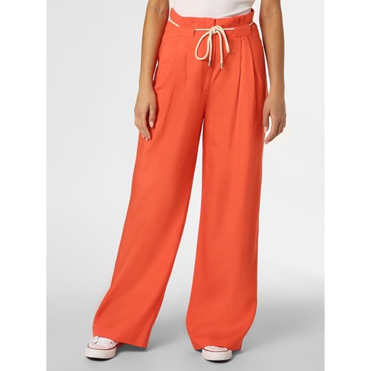Esprit Collection - Spodnie damskie z dodatkiem lnu, pomarańczowy 38-32 vangraaf