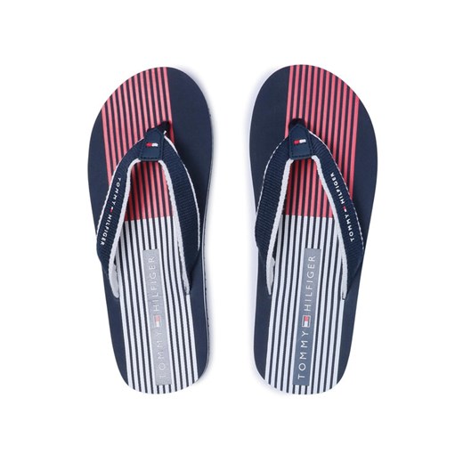 Tommy Hilfiger Japonki Flag Print Flip Flop T3B0-30984-0058 S Granatowy Tommy Hilfiger 36 MODIVO okazja