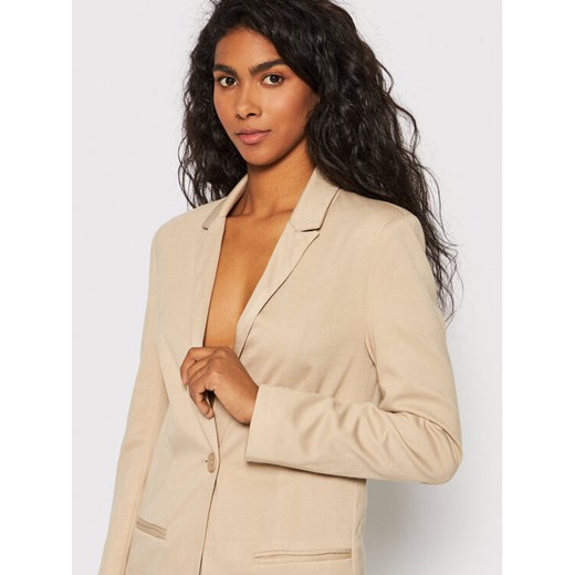Brave Soul Żakiet LJK-TIFFANY Beżowy Regular Fit 14 wyprzedaż MODIVO