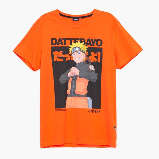 Cropp - Koszulka Naruto Shippuden - Pomarańczowy Cropp L Cropp