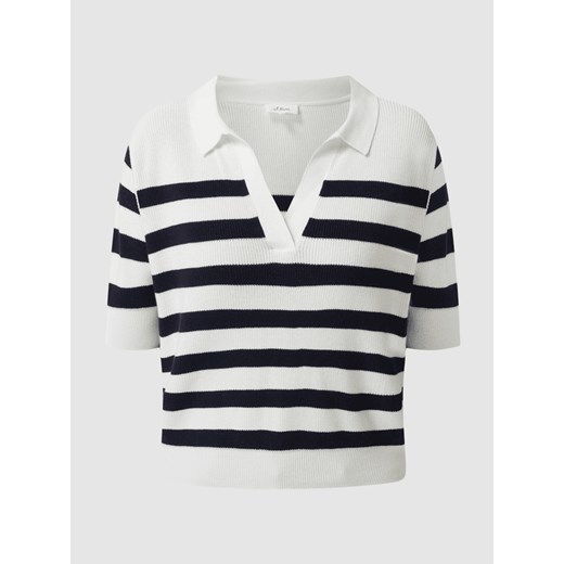 Sweter krótki ze wzorem w paski 46 Peek&Cloppenburg