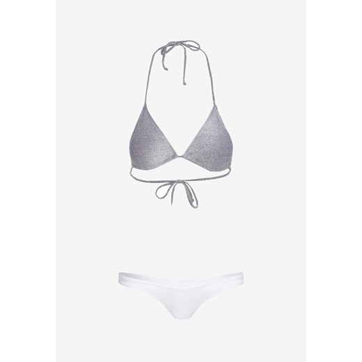 Fioletowo-Białe Bikini Irresistible M wyprzedaż Born2be Odzież