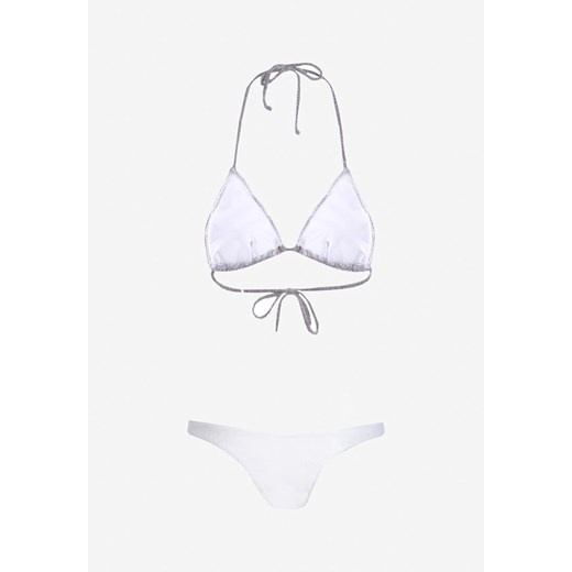 Fioletowo-Białe Bikini Irresistible S okazja Born2be Odzież