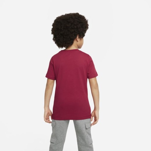T-shirt piłkarski dla dużych dzieci Liverpool F.C. Swoosh - Czerwony Nike XS Nike poland