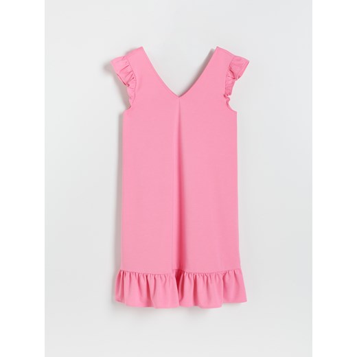 Reserved - Dzianinowa sukienka - Różowy Reserved XL Reserved