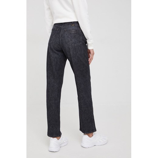 Wrangler jeansy MOM STRAIGHT GRANITE damskie high waist Wrangler 27/30 ANSWEAR.com