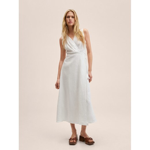 Mango Sukienka letnia Silve 27907108 Biały Regular Fit Mango XL MODIVO