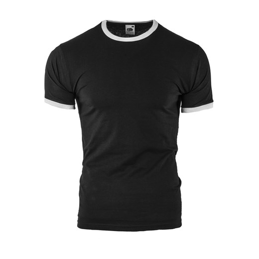 koszulka  Rolly 010 - czarna/biała ze sklepu Risardi w kategorii T-shirty męskie - zdjęcie 138924460