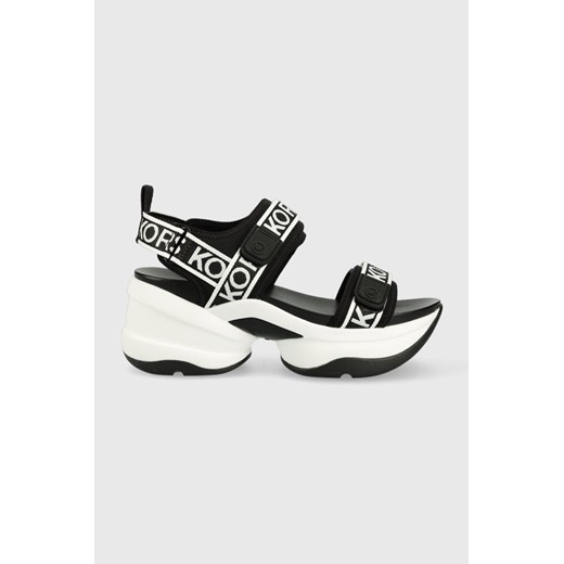MICHAEL Michael Kors sandały MAVERICK SANDAL damskie kolor czarny na platformie Michael Michael Kors 41 ANSWEAR.com