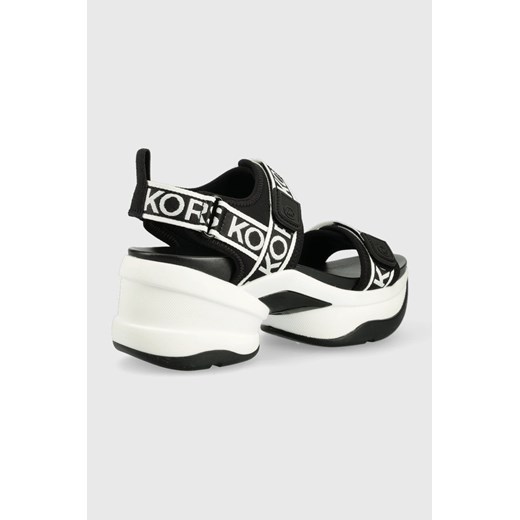 MICHAEL Michael Kors sandały MAVERICK SANDAL damskie kolor czarny na platformie Michael Michael Kors 40 ANSWEAR.com
