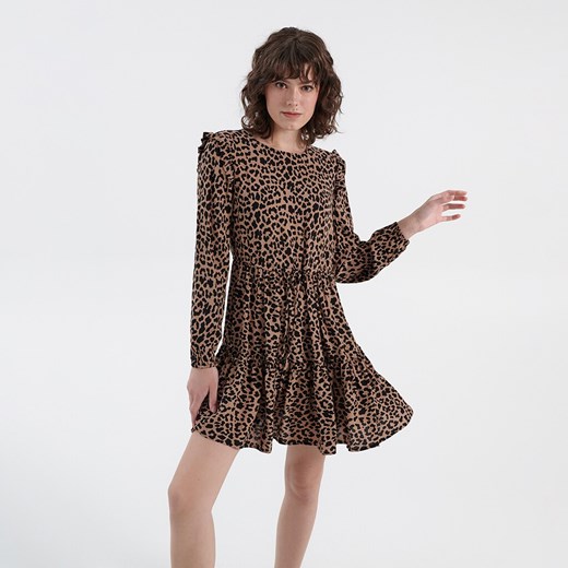 Sukienka w panterkę - Wielobarwny House M okazja House