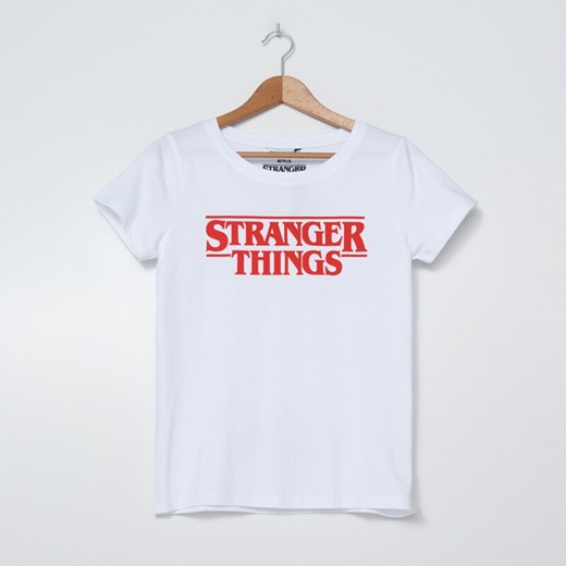 Koszulka z nadrukiem Stranger Things - Biały House S okazyjna cena House