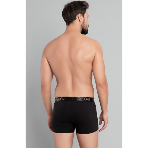Bokserki męskie czarno-zielone Fluo, Kolor czarno-zielony, Rozmiar M, Gee One ze sklepu Intymna w kategorii Majtki męskie - zdjęcie 139011400