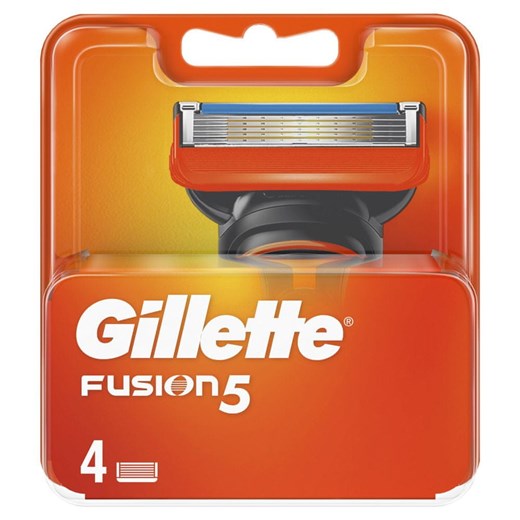 Gillette Zapasowa głowica goląca dla mężczyzn Fusion5, 4 sztuki Gillette Mall