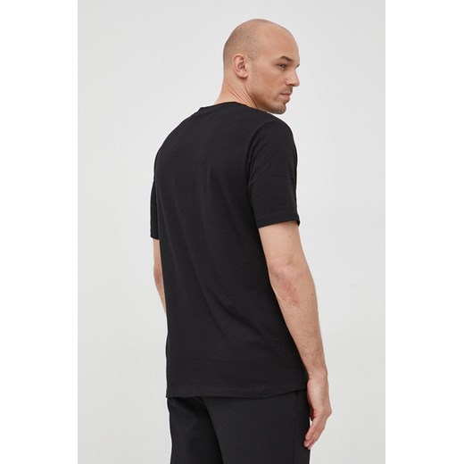 HUGO t-shirt bawełniany kolor czarny z nadrukiem XXL ANSWEAR.com