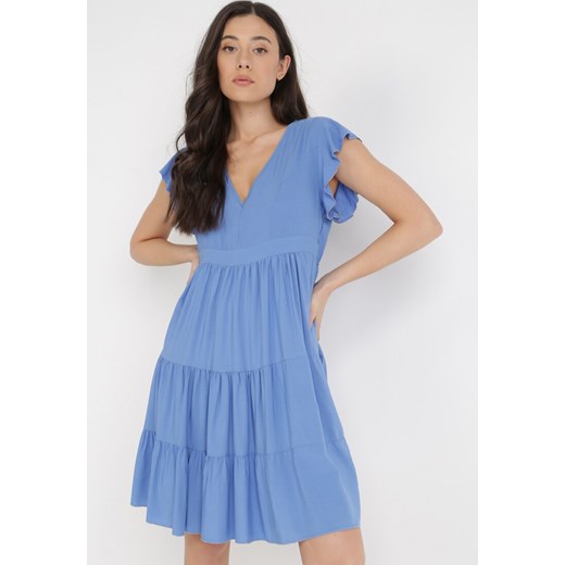 Niebieska Sukienka Callirea ze sklepu Born2be Odzież w kategorii Sukienki - zdjęcie 139189661