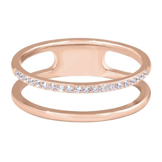 Troli Podwójny minimalistyczny stalowy pierścionekRoseGold (Obwód 50 mm) Troli 62.0 mm wyprzedaż Mall