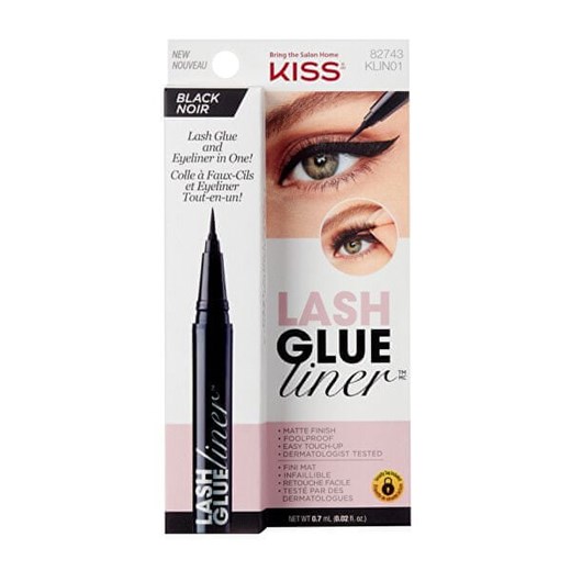 KISS Klej do rzęs z wkładką Lash Glue LinerBlack 0,7 ml Kiss Mall