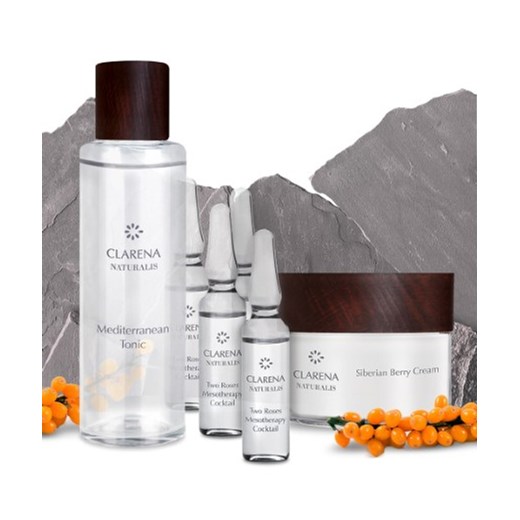 Zestaw kosmetyków naturalnych dla skóry wrażliwej i naczyńkowej Clarena okazja e-clarena.eu