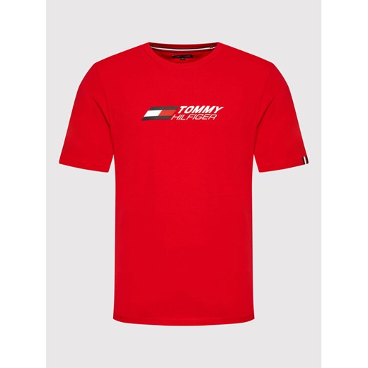 Tommy Hilfiger T-Shirt Essentials Big Logo MW0MW22735 Czerwony Regular Fit Tommy Hilfiger M MODIVO
