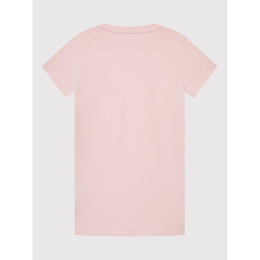 Tommy Hilfiger T-Shirt Natural Dye Script KG0KG06780 Różowy Regular Fit Tommy Hilfiger 3Y MODIVO