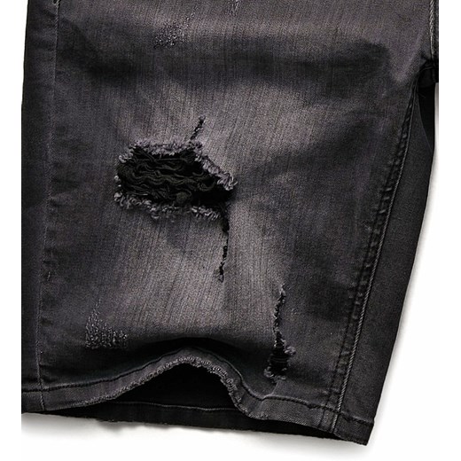 Spodnie męskie krótkie czarne jeansowe Recea Recea 30 wyprzedaż Recea.pl