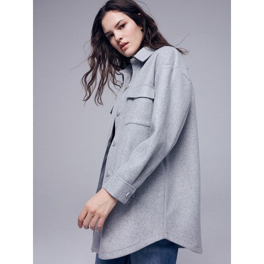 Reserved - Kurtka koszulowa - Jasny szary Reserved M Reserved