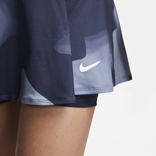 Damska spódniczka tenisowa z nadrukiem NikeCourt Dri-FIT Victory - Niebieski Nike S Tall Nike poland