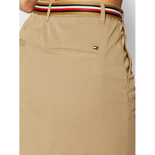 Tommy Hilfiger Spódnica mini Chino WW0WW34702 Beżowy Regular Fit Tommy Hilfiger 38 MODIVO