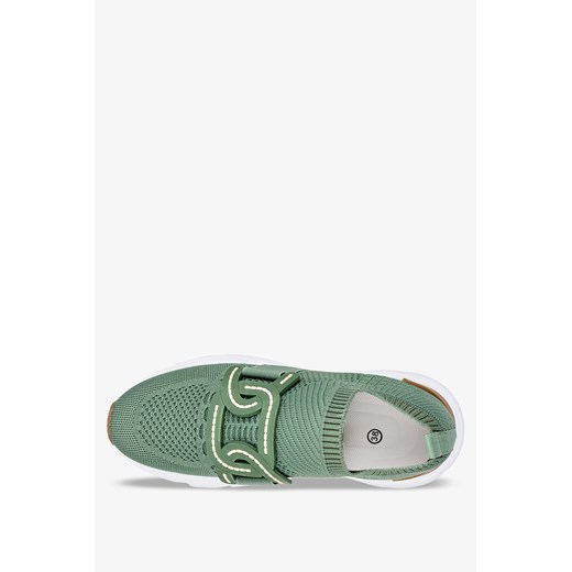 Zielone sneakersy na platformie buty sportowe wsuwane Casu 7-K2207D Casu 39 Casu.pl okazja